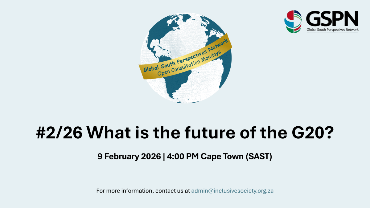 #2/26 Open Consultation Mondays: What is the future of the&nbsp;G20?