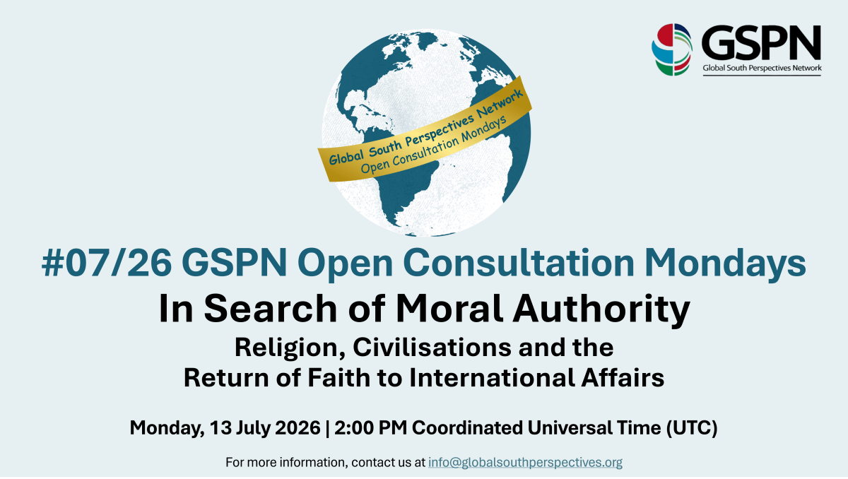 #07/26 In Search of Moral Authority: Religion, Civilisations and the Return of Faith to International&nbsp;Affairs